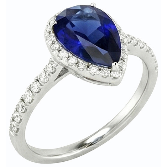 echter round diamant 4Karat ring Seitenansicht
