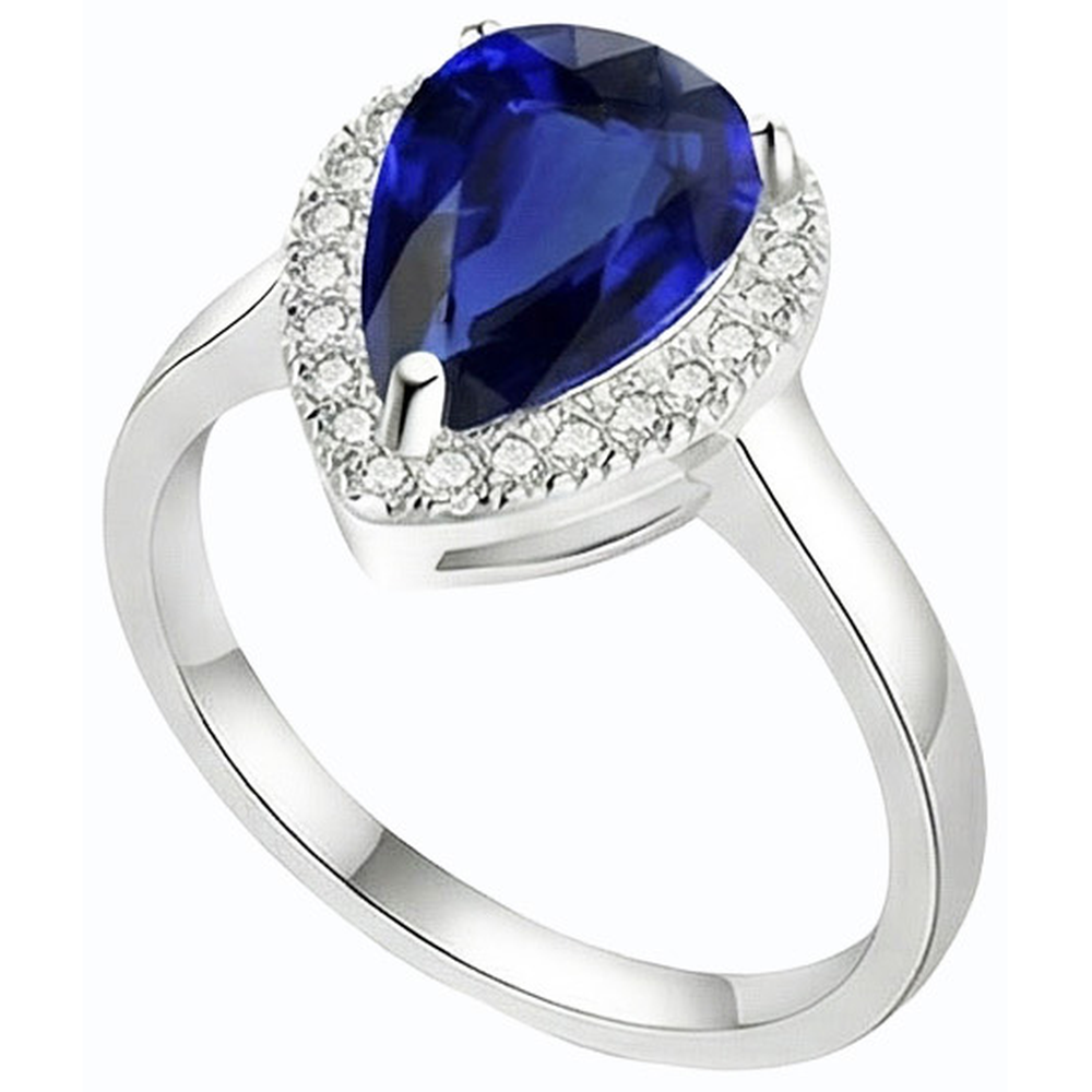 echter round diamant 3.50Karat ring Draufsicht