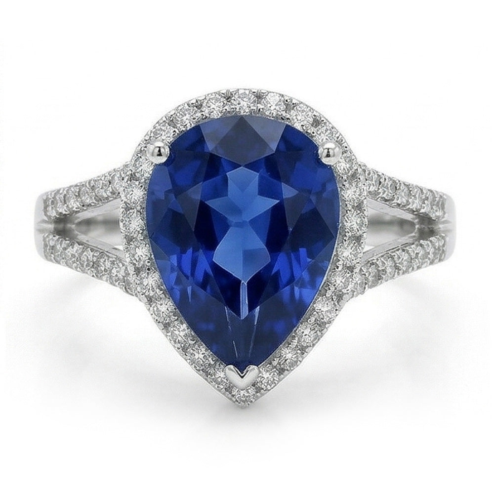 echter round diamant 3.50Karat ring Seitenansicht