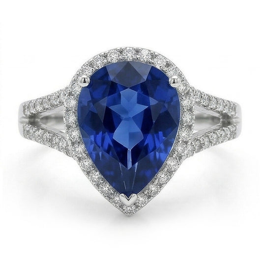 echter round diamant 3.50Karat ring Seitenansicht