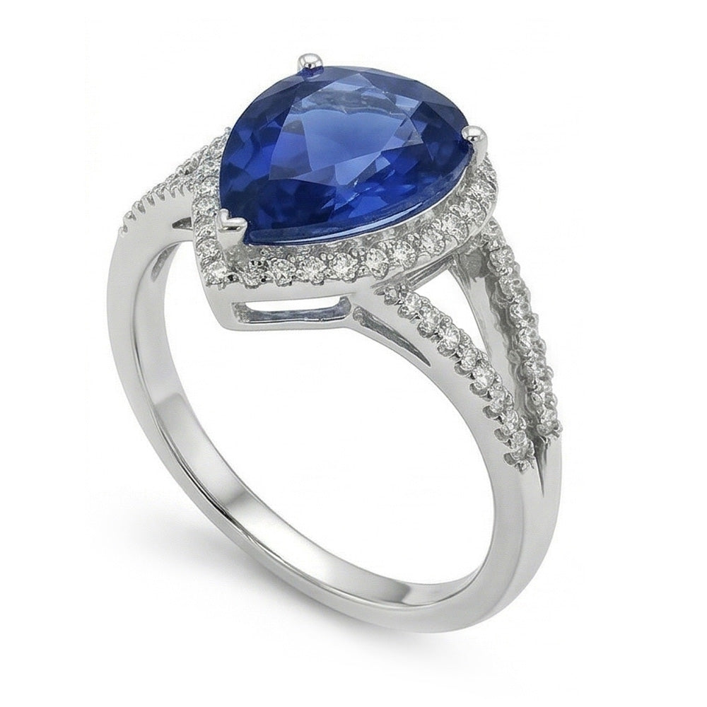 echter round diamant 3.50Karat ring Detailansicht