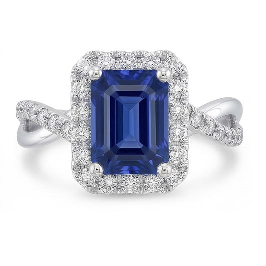 echter round diamant 3.50Karat ring Seitenansicht