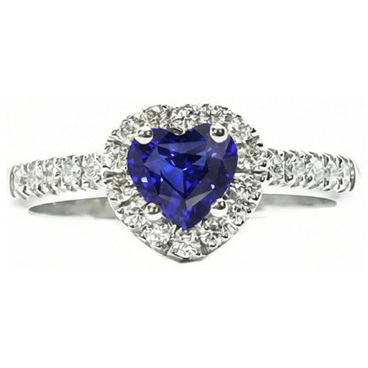 echter heart diamant 3.50Karat ring Seitenansicht