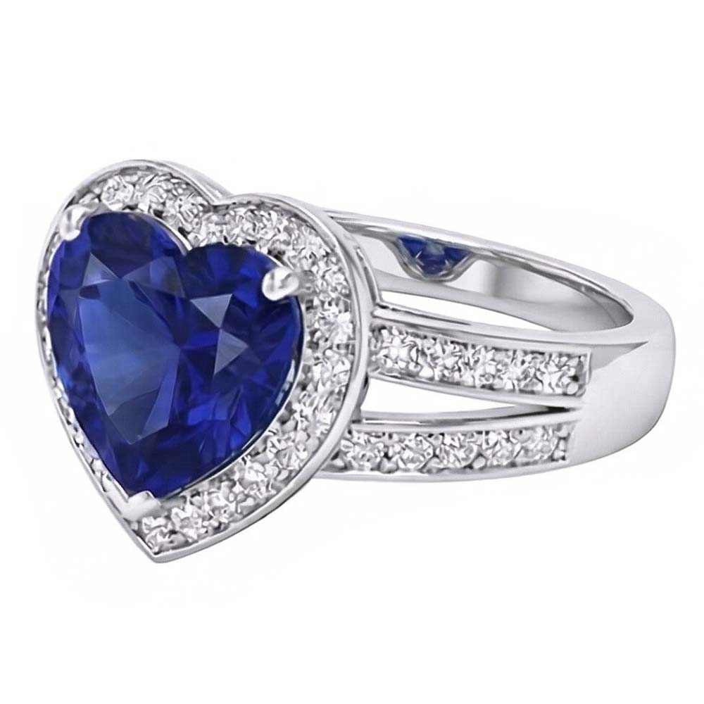 echter heart diamant 4.50Karat ring Detailansicht