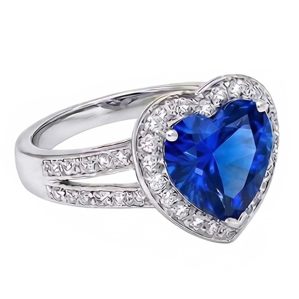 echter heart diamant 4.50Karat ring Draufsicht