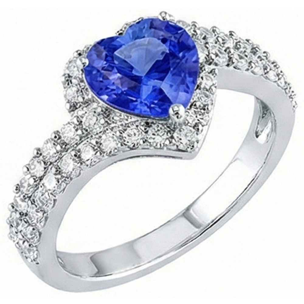 echter heart diamant 4Karat ring Seitenansicht