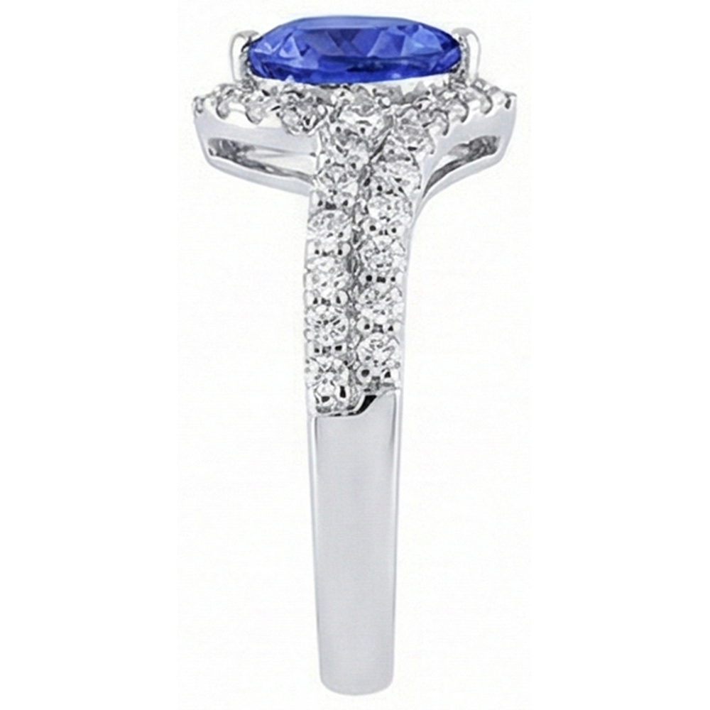 echter heart diamant 4Karat ring auf Weiß