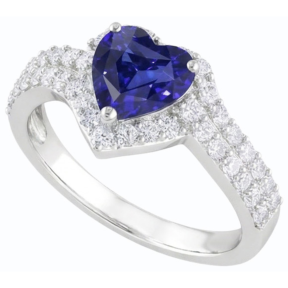 echter heart diamant 4Karat ring Detailansicht