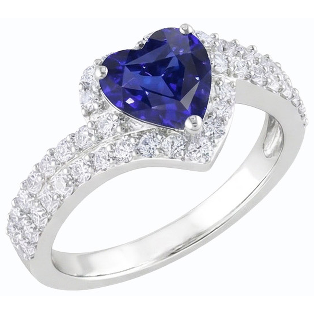 echter heart diamant 4Karat ring Draufsicht