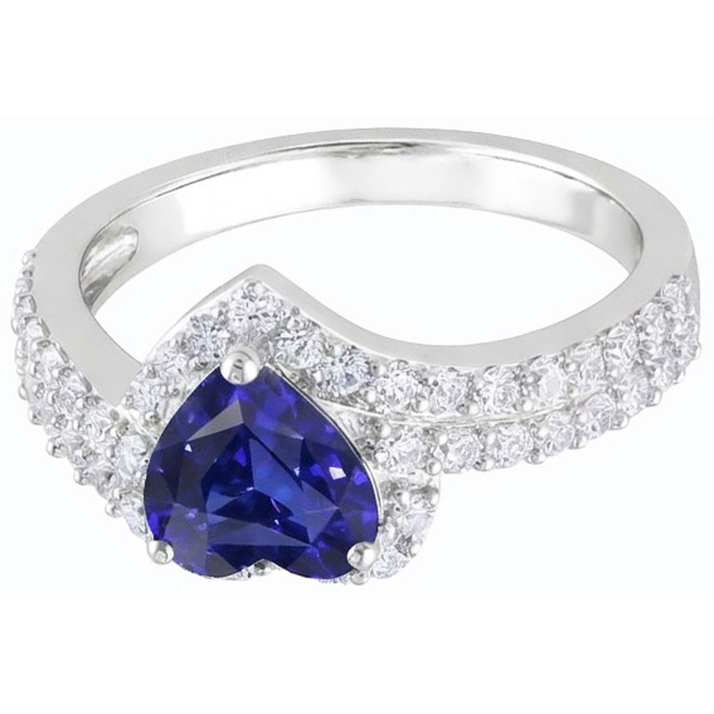 echter heart diamant 4Karat ring Profilansicht