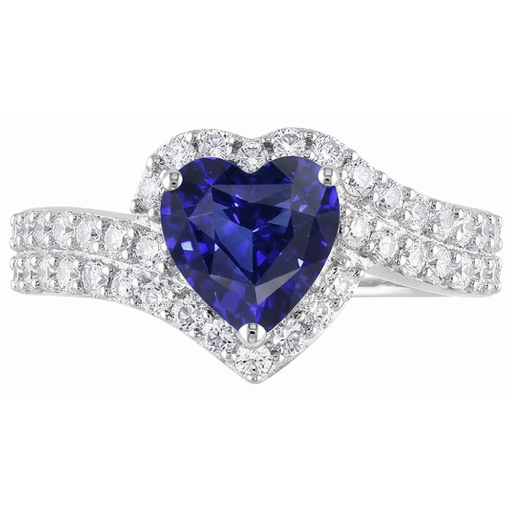 echter heart diamant 4Karat ring Seitenansicht