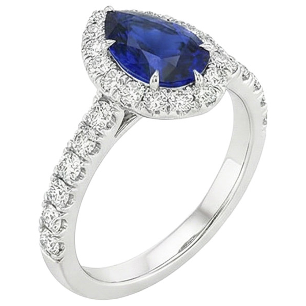 echter round diamant 4.50Karat ring Draufsicht