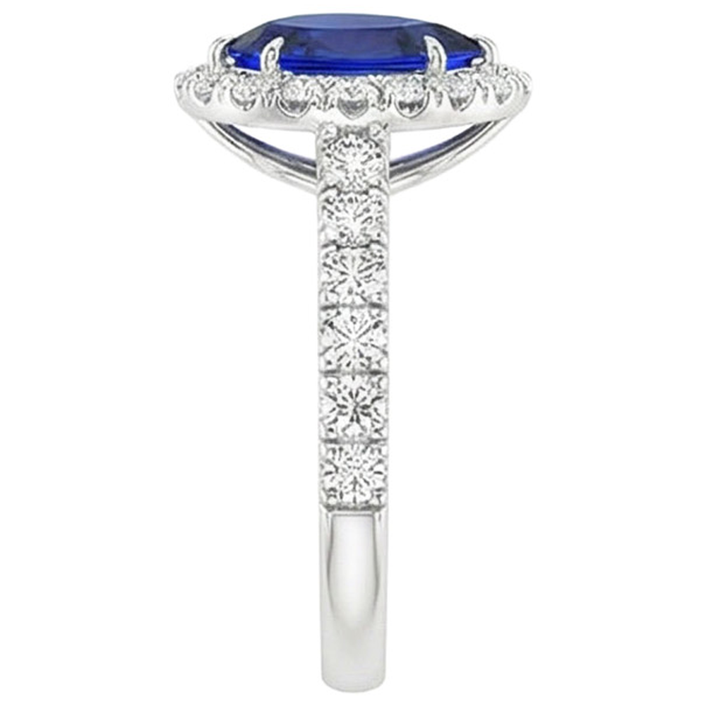 echter round diamant 4.50Karat ring auf Weiß