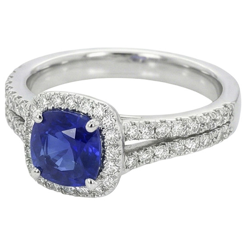 echter round diamant 3.20Karat ring Vorderansicht
