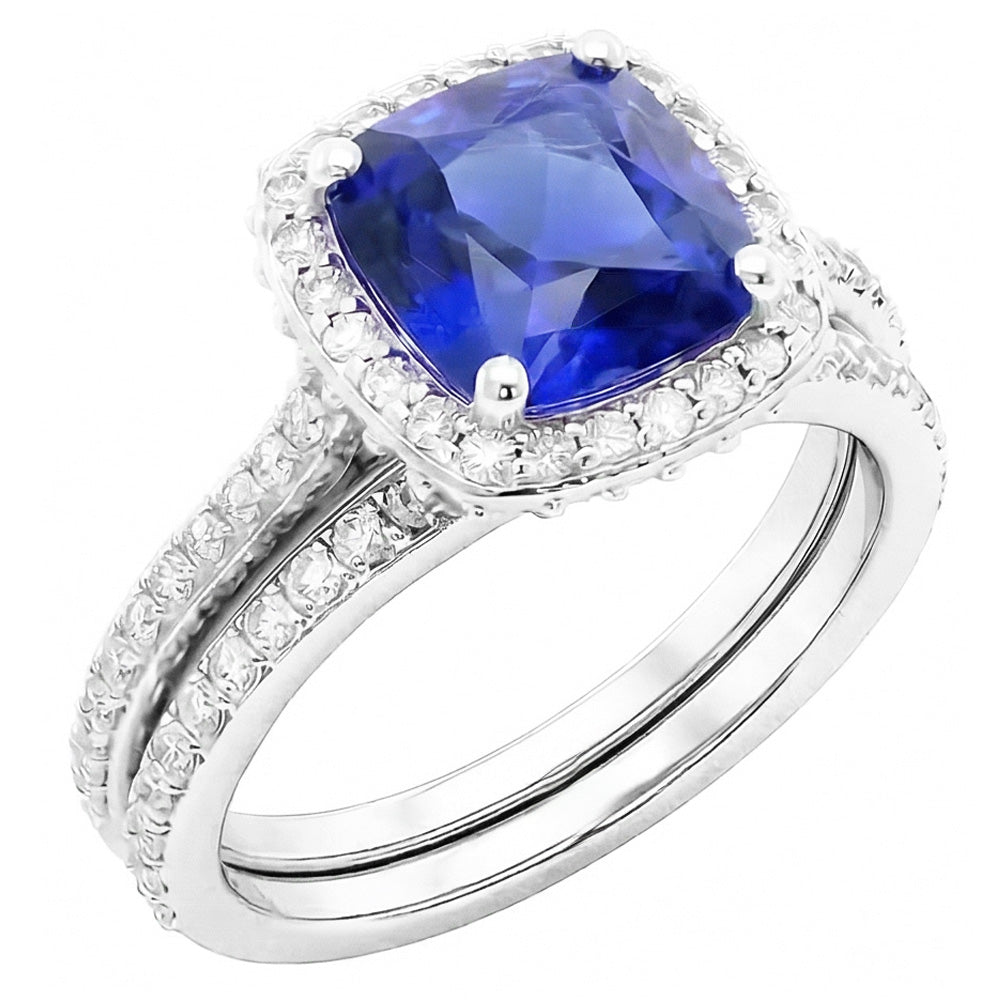 echter round diamant 4.50Karat ring Vorderansicht