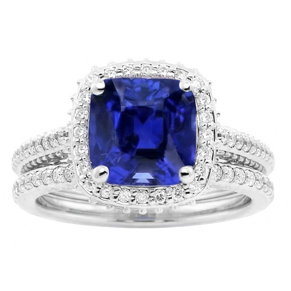 echter round diamant 4.50Karat ring Seitenansicht