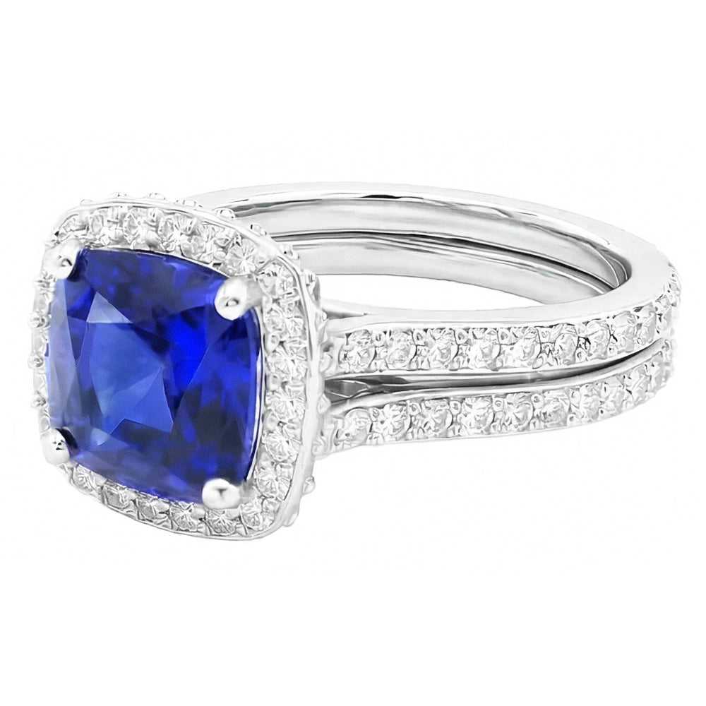 echter round diamant 4.50Karat ring Detailansicht