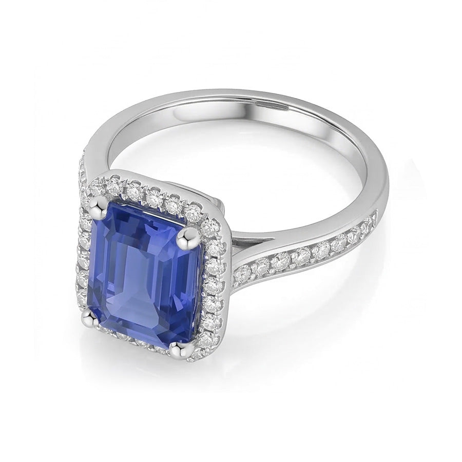 echter round diamant 3.50Karat ring Detailansicht