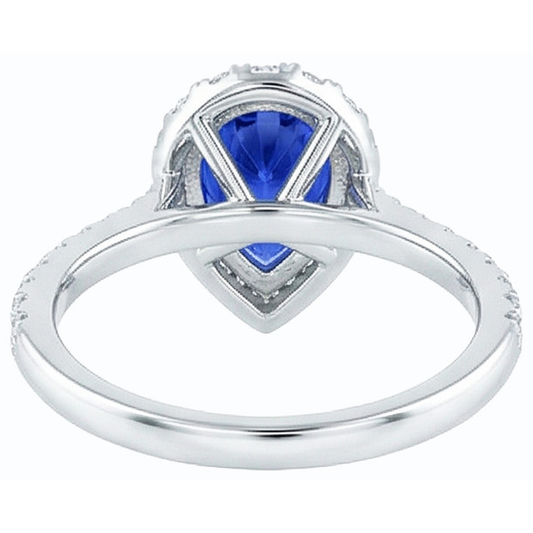 echter round diamant 4Karat ring Seitenansicht