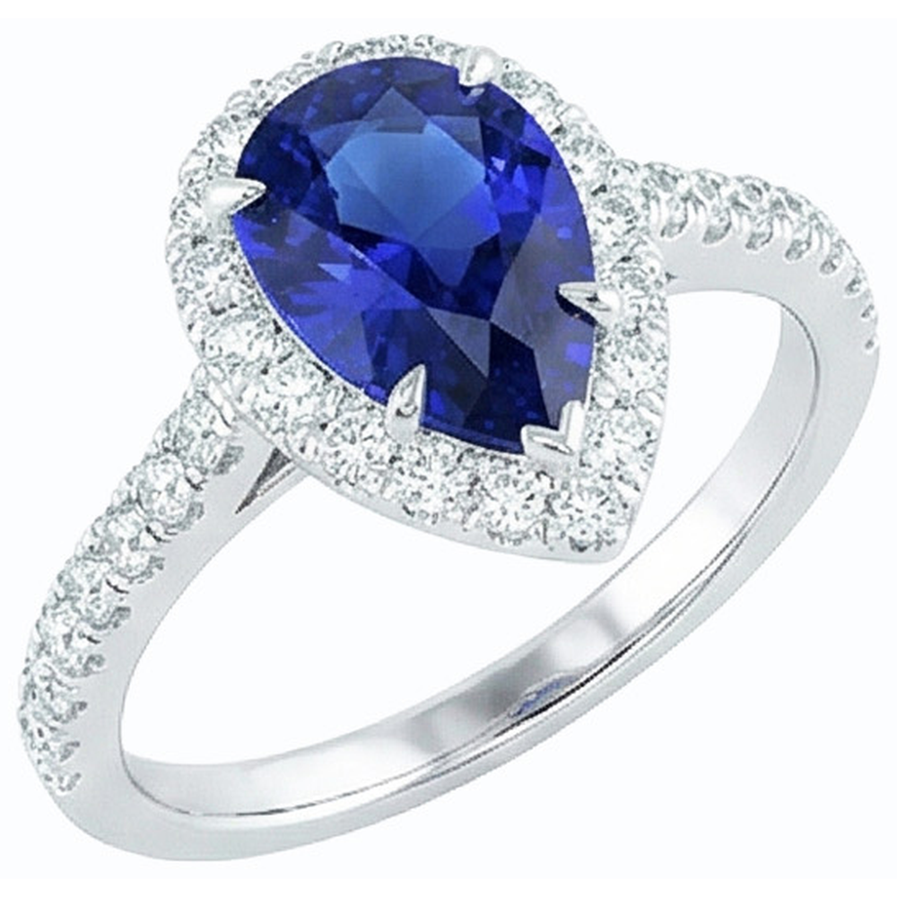 echter round diamant 4Karat ring Detailansicht
