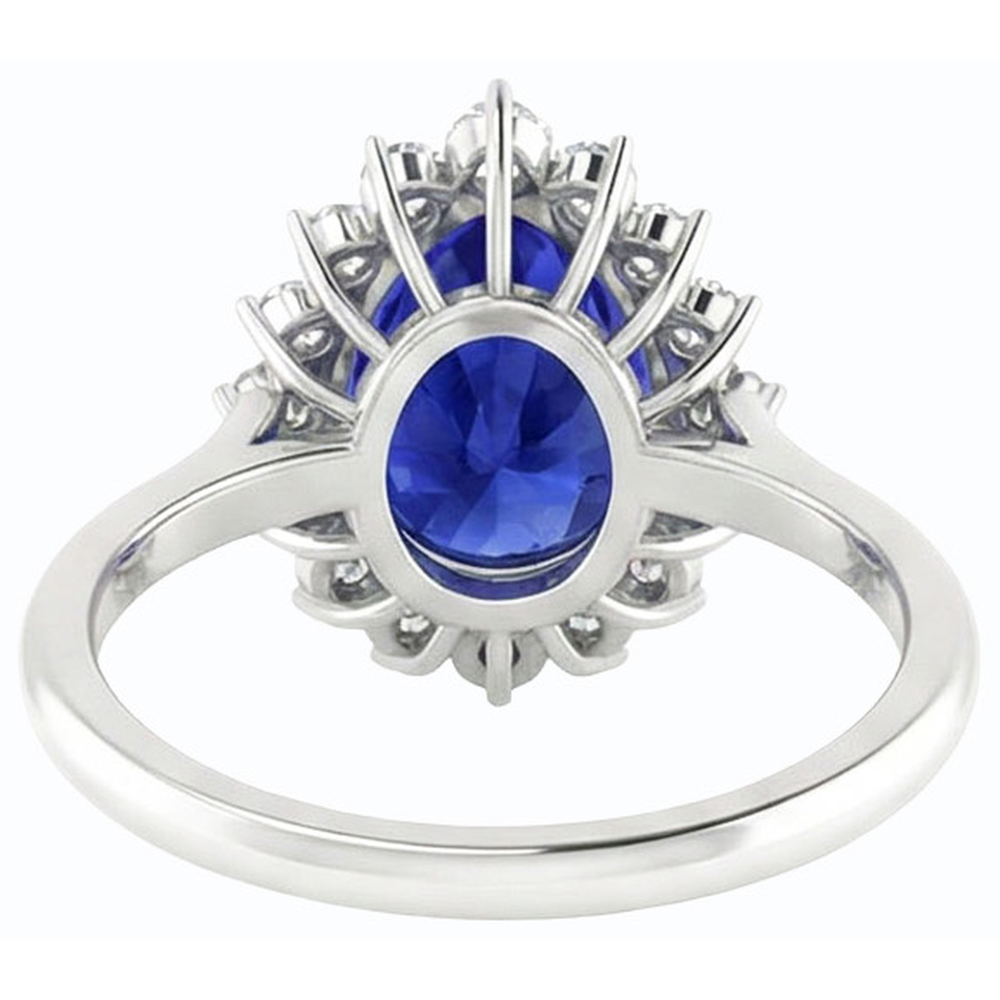 echter pear diamant 3.50Karat ring Detailansicht