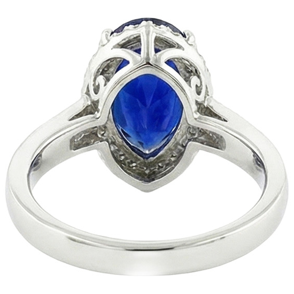 echter round diamant 3.75Karat ring Seitenansicht