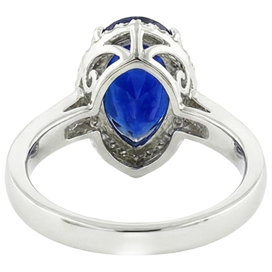echter round diamant 3.75Karat ring Seitenansicht