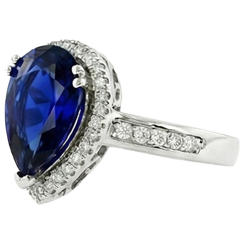 echter round diamant 3.75Karat ring Profilansicht