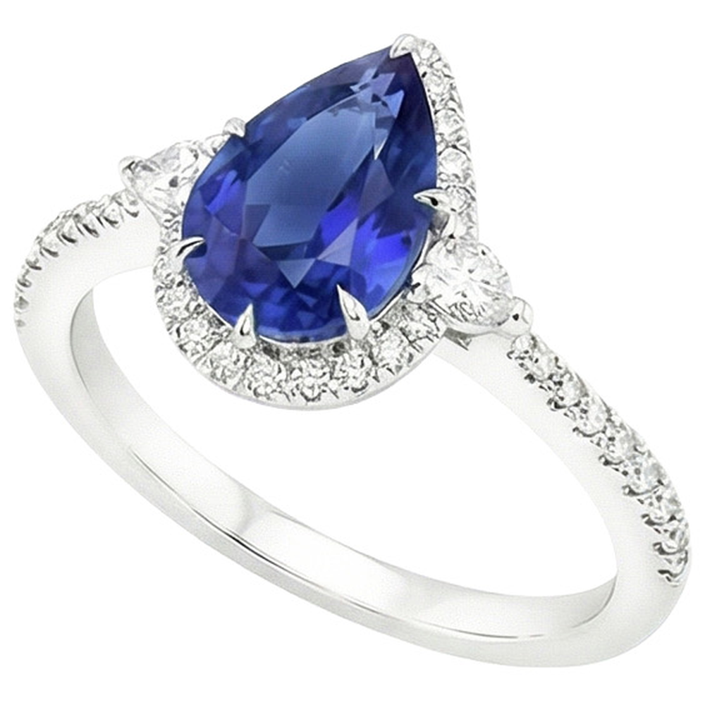 echter round diamant 5.25Karat ring Detailansicht
