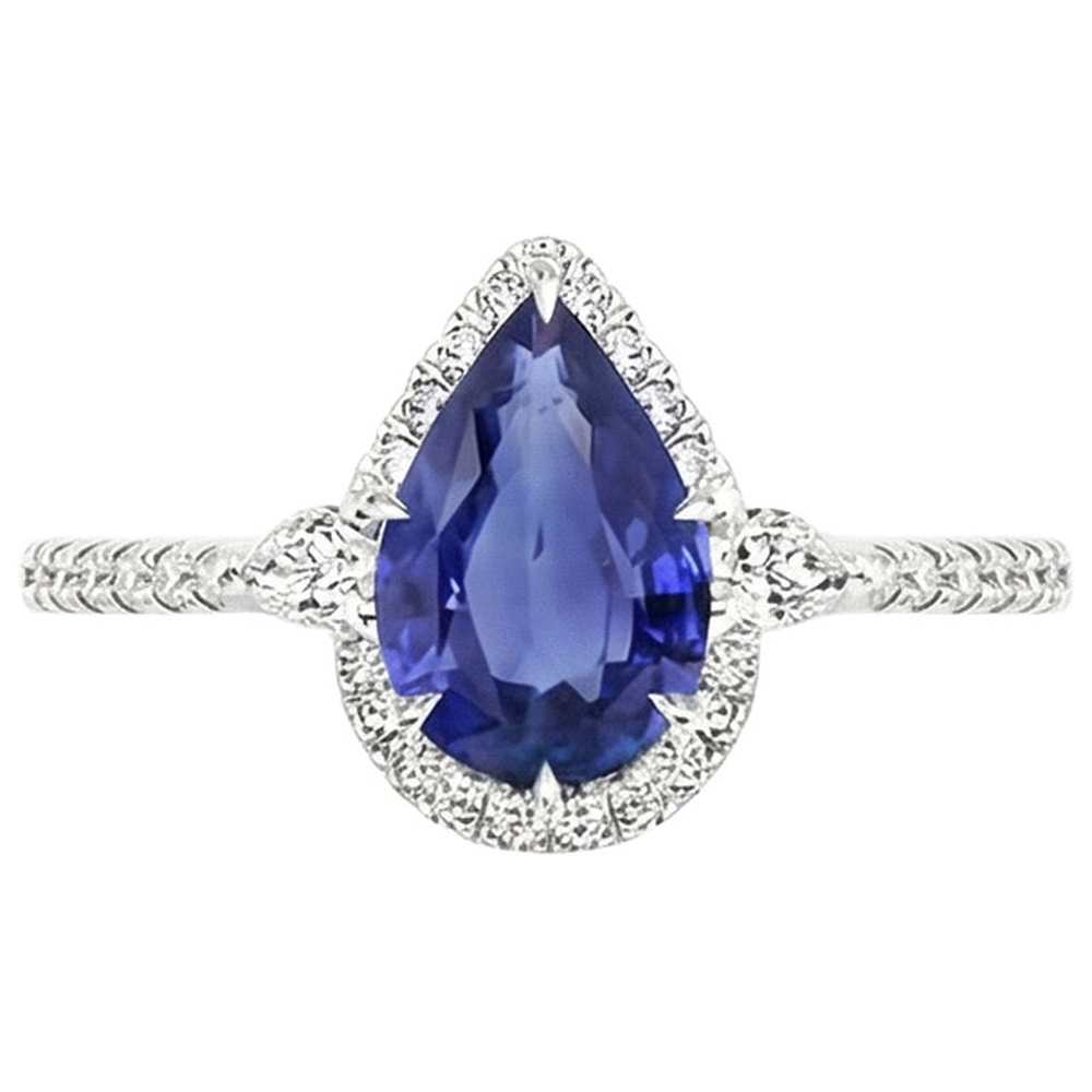 echter round diamant 5.25Karat ring Profilansicht