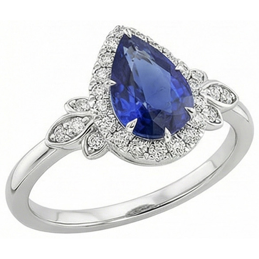 echter round diamant 4Karat ring auf Weiß