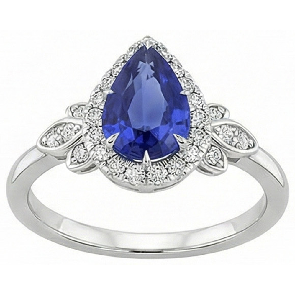 echter round diamant 4Karat ring Profilansicht