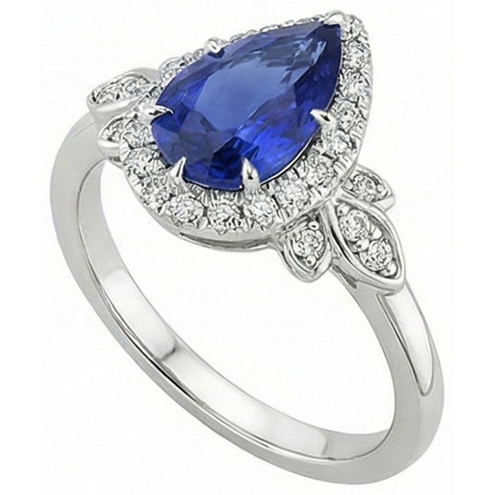 echter round diamant 4Karat ring Draufsicht