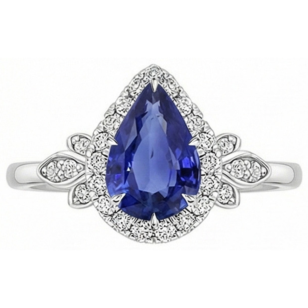 echter round diamant 4Karat ring Detailansicht