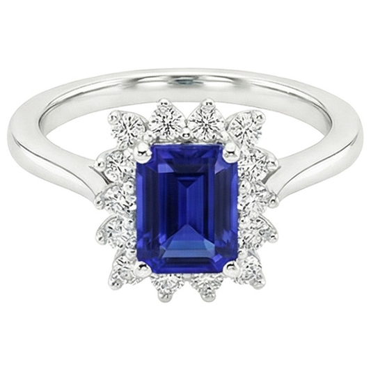 echter round diamant 4.50Karat ring Profilansicht
