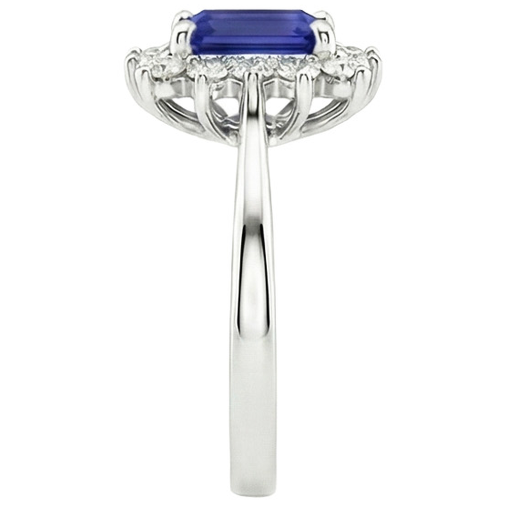 echter round diamant 4.50Karat ring auf Weiß