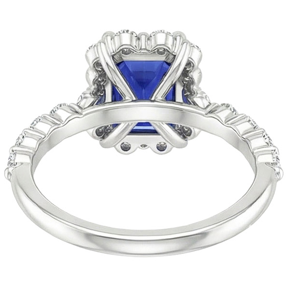 echter round diamant 4.25Karat ring Detailansicht