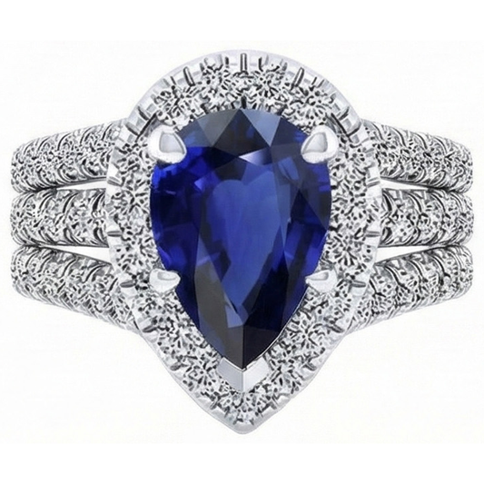 echter round diamant 5Karat ring Detailansicht