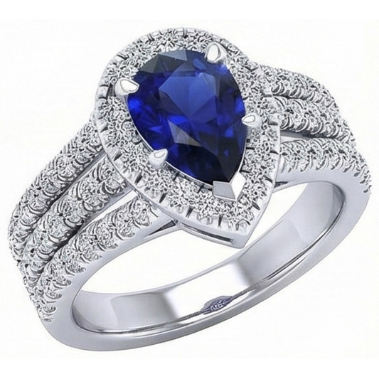 echter round diamant 5Karat ring Seitenansicht