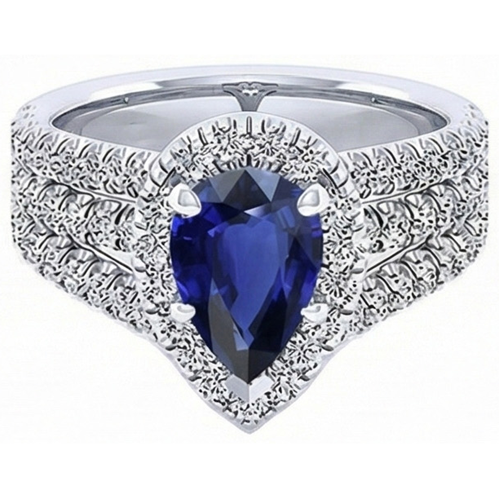 echter round diamant 5Karat ring Profilansicht