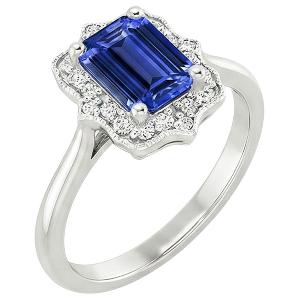 echter round diamant 4Karat ring Detailansicht