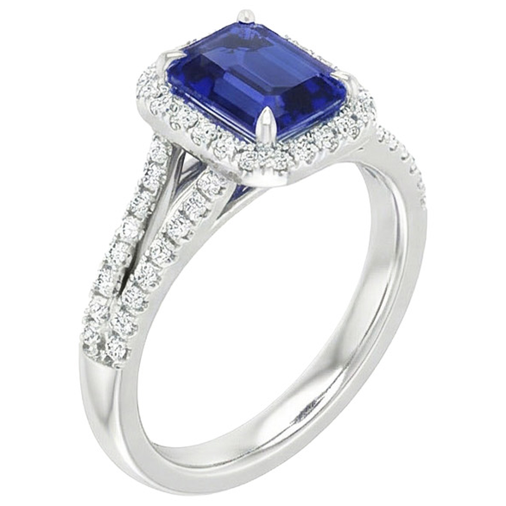 echter round diamant 4Karat ring Detailansicht