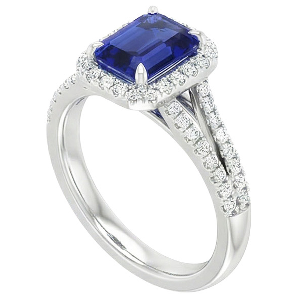 echter round diamant 4Karat ring Draufsicht