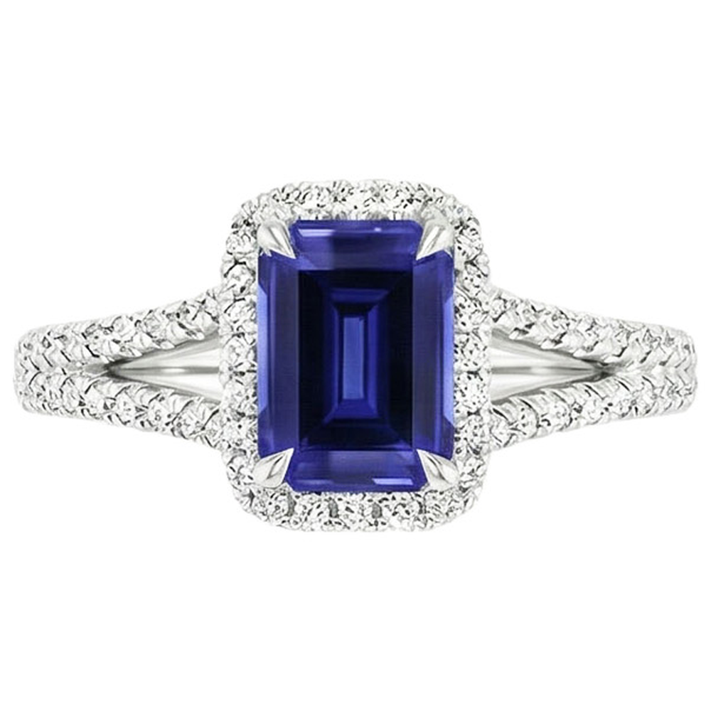 echter round diamant 4Karat ring Profilansicht