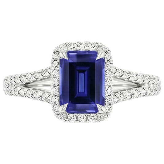 echter round diamant 4Karat ring Profilansicht