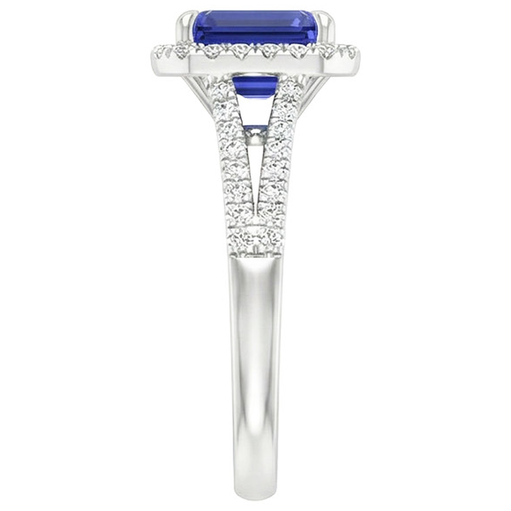 echter round diamant 4Karat ring auf Weiß