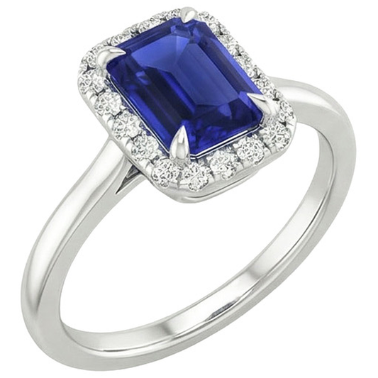 echter round diamant 4Karat ring Detailansicht