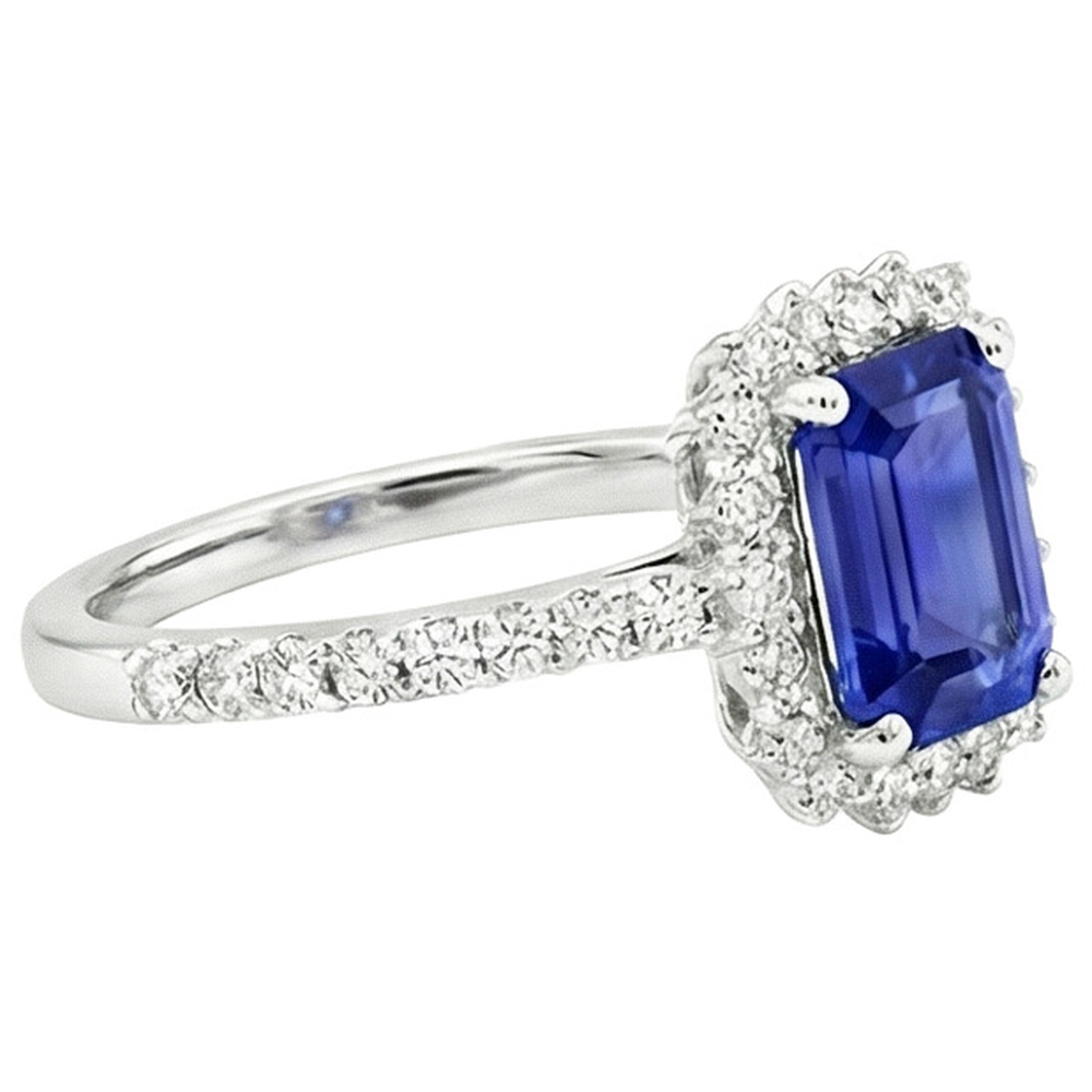echter round diamant 4.50Karat ring auf Weiß