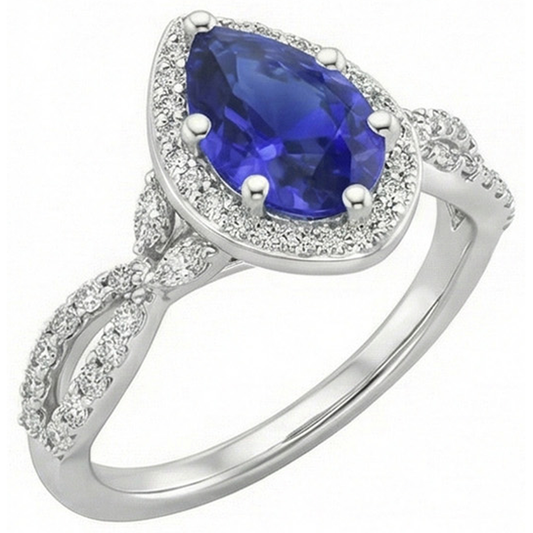 echter marquise diamant 3.50Karat ring Seitenansicht