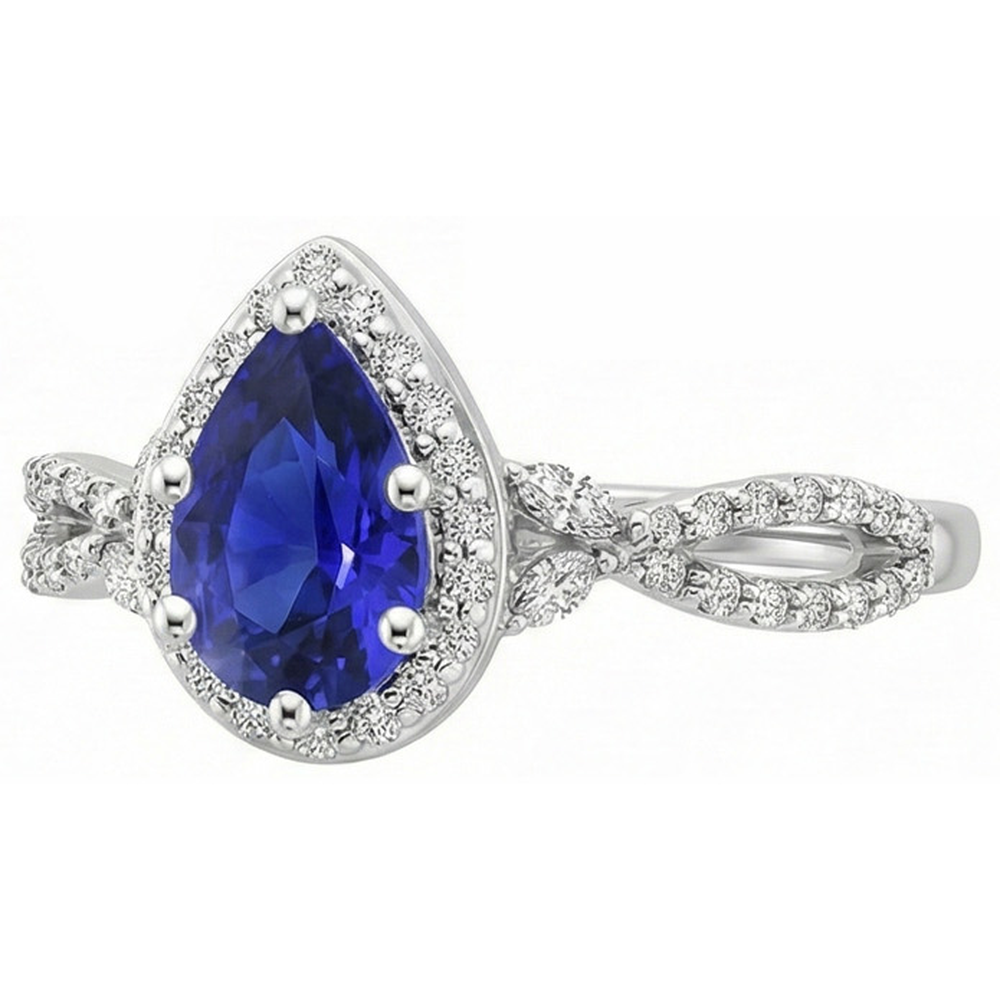 echter marquise diamant 3.50Karat ring Detailansicht